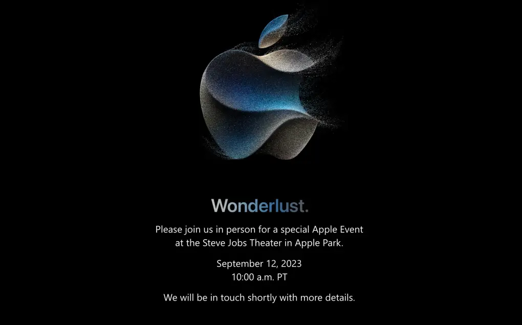 Thư mời tham dự sự kiện ra mắt iPhone mới của Apple. Ảnh: Tuấn Hưng